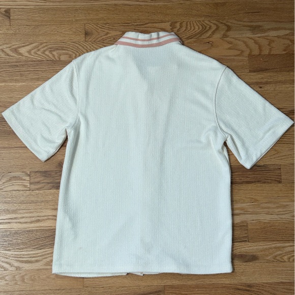 ZARA STRIPED JACQUARD SHIRT MENS SMALL - Picture 3 of 5